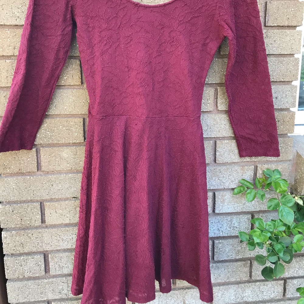 Abercrombie & Fitch Lace Long Sleeve Dress